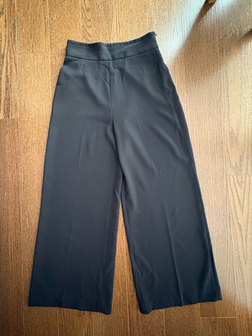 Zara Woman Black Tailored Straight Pants